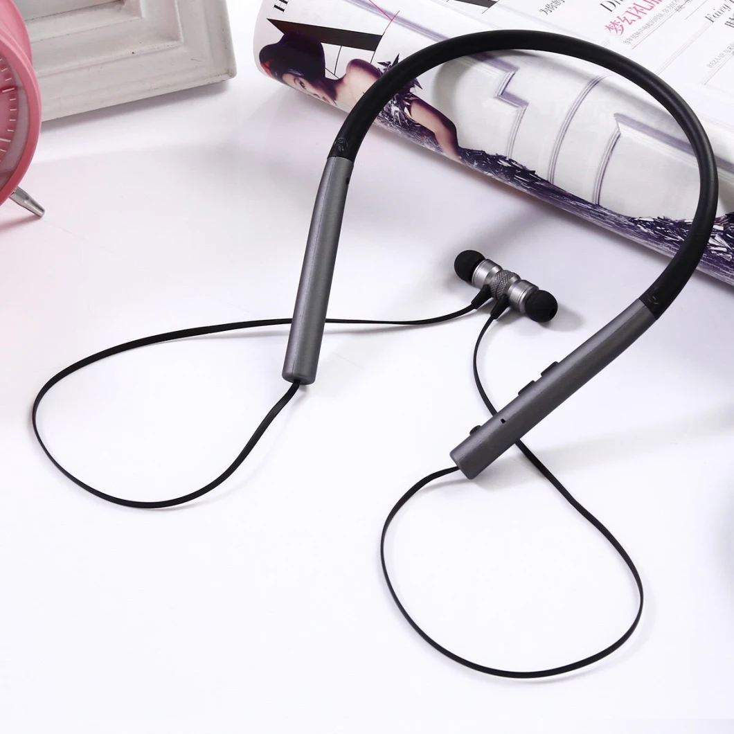 Best Noise Cancelling Sports Stereo Neckband Style Wireless Bluetooth Earphone with Microphone