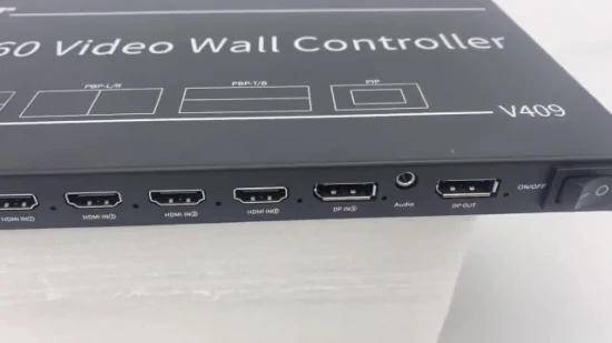 Novo produto popular de verão RS232 controle remoto 4K 8K TV 1X5 3X3 3X4 3X1 4K controlador de parede de vídeo